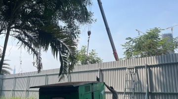 Dịch vụ cho thuê xe cẩu giá rẻ nào cẩu máy phát điện an toàn?