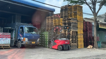 Dịch vụ cho thuê xe nâng giá rẻ nào nâng hàng pallet chuẩn?